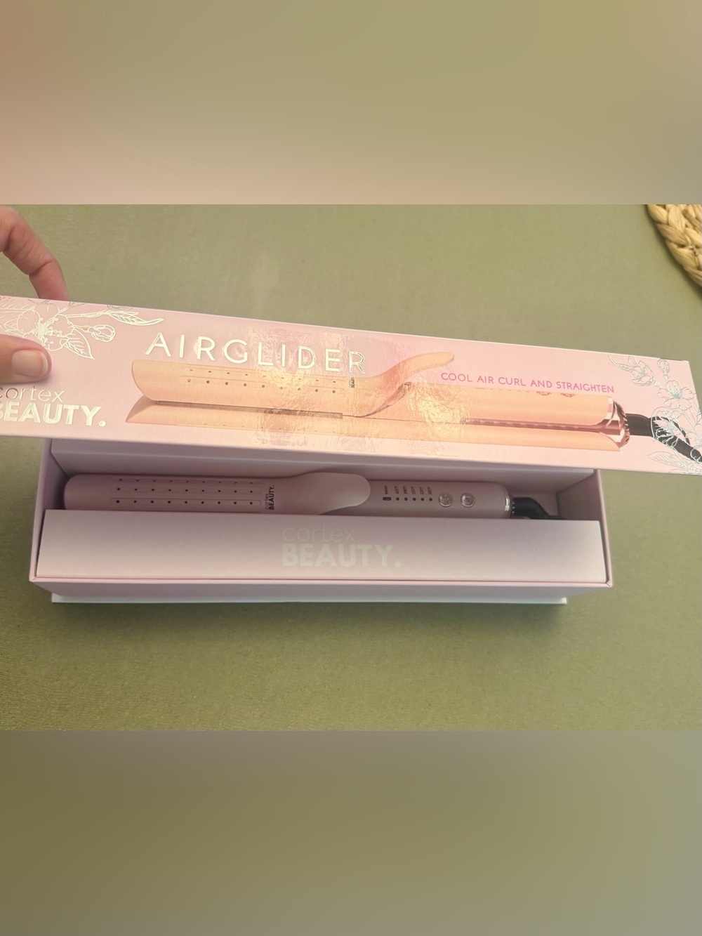 Cortex Beauty Pink Airglider 2-in-1 Cool Air Flat Iron/Curler